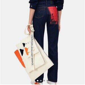 Calvin Klein Jeans Straight Leg Andy Warhol Portrait